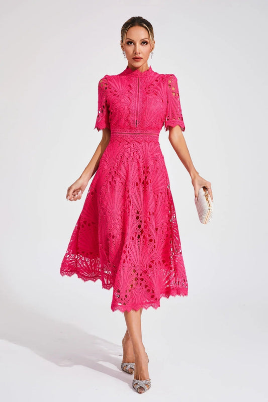 Ariella™ – Klänning med Blombroderi för Dam